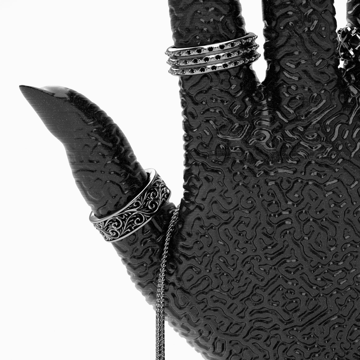 Coral Jewelry Hand
